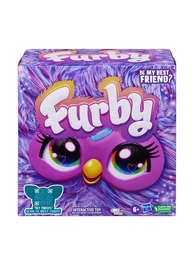 Furby أرجواني، 15 ملحقات أزياء، ألعاب قماشية تفاعلية للأطفال من سن 6 سنوات، أنيماترونيك مفعلة بالصوت - Image 2