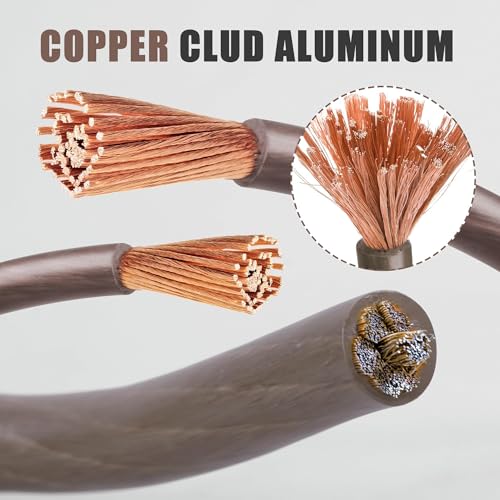 AWELTEC 8 Gauge Wire, 25 Feet Black Power Ground Cable, Primary Automotive Wires, Copper Clad Aluminum for Battery Cable, Car Audio, Amp Wiring, Generator, Automotive, RV - Image 2