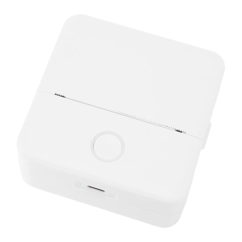 Mini Thermal Printer White: Inkless Environmental Printing, Compact Portable Pocket Printer - Quick Bluetooth Connection, App Enabled Photo & Learning Printer for Kids, On-the-Go Use - Image 4