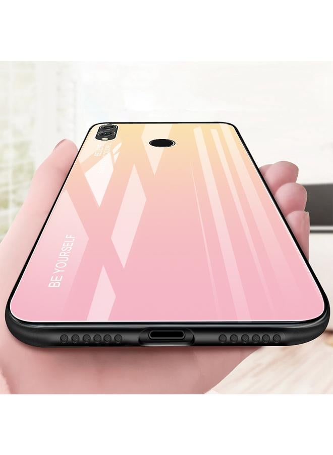 جرين تايجر جراب لهاتف Huawei Honor 8X، جراب زجاجي متدرج الألوان - Image 3