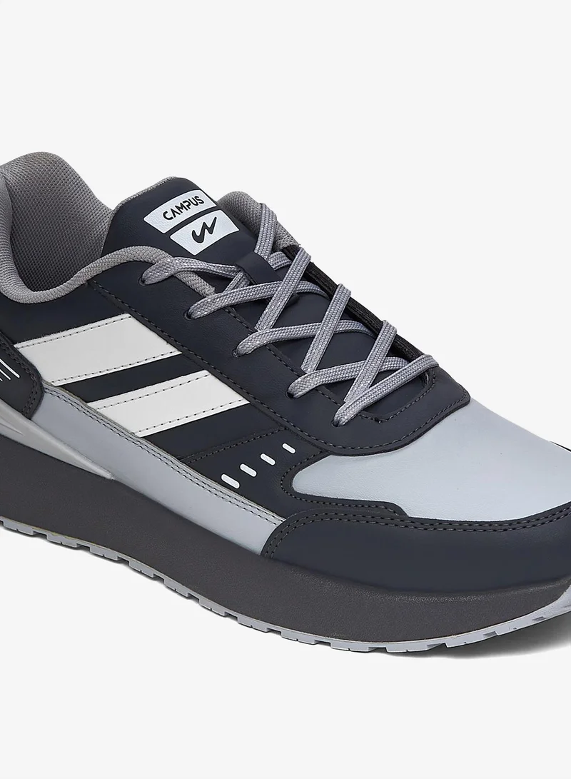 Campus Grey Men's Low-Top Sneakers - Bold Colours With Cloud Like Comfort for Men | Best Price UAE