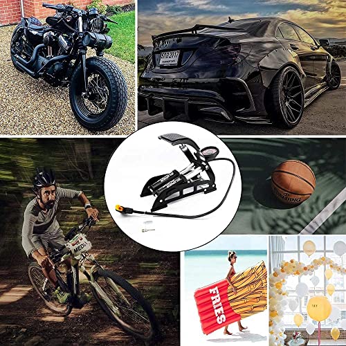 SuNZita® ManualPortable High Pressure Foot Air Pump Compressor for Car and Bike Air Pump for Motorbike,Cars,Bicycle,for Football,Cycle Pumps for Bicycle,car air Pump, Size 25 CM - Image 4