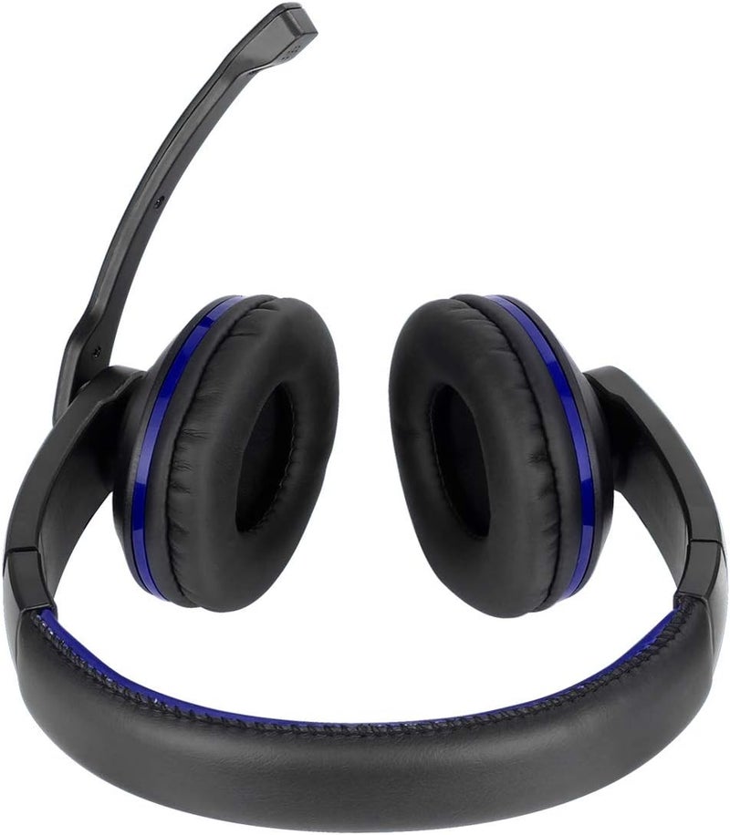 eDataLife Computer Headphones, With Microphone - Pc Game Headsets With Microphone And Mute Control For Office Zoom, Conference And Laptop, Ps4, Dl-1700C (Blue), Medium, Wired - Image 4