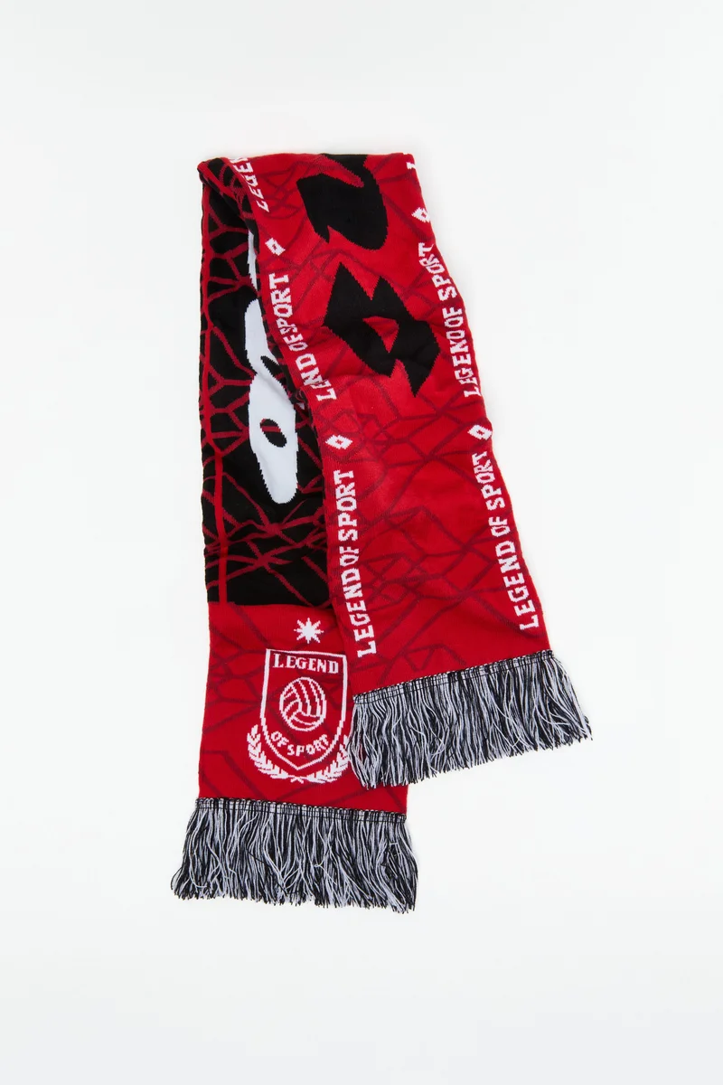 Jacquard-knit scarf