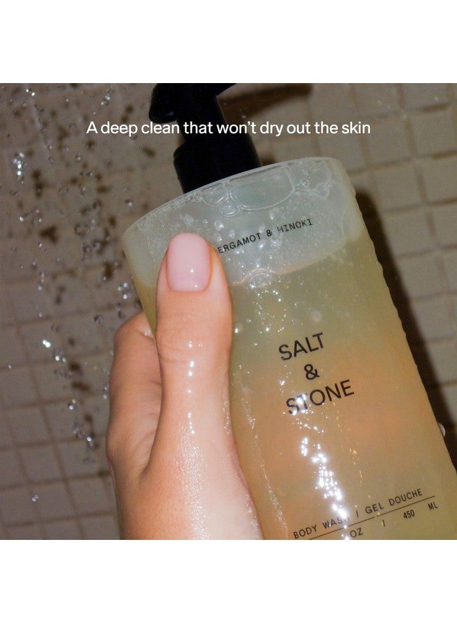 Salt & Stone Antioxidantrich Body Wash Santal & Vetiver | Cleanse Nourish & Soften Skin With Niacinamide & Hyaluronic Acid | Free From Parabens Sulfates & Phthalates (15.2 Fl Oz) - Image 3