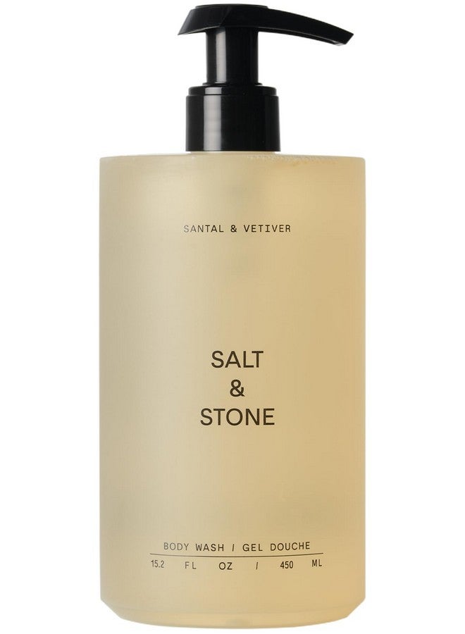 Salt & Stone Antioxidantrich Body Wash Santal & Vetiver | Cleanse Nourish & Soften Skin With Niacinamide & Hyaluronic Acid | Free From Parabens Sulfates & Phthalates (15.2 Fl Oz) - Image 1