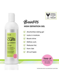 ALL ABOUT CURLS All About Curls High Definition Gel | Crunchless Ultra Hold | Define, Moisturize, De-Frizz | All Curly Hair Types | 15 Fl Oz  - Image 3
