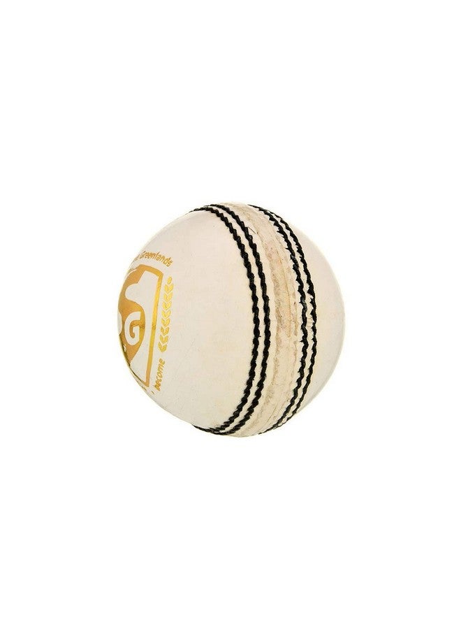 SG Club Leather Ball, Four Pitch (White) Standard Size, cricket - Image 3