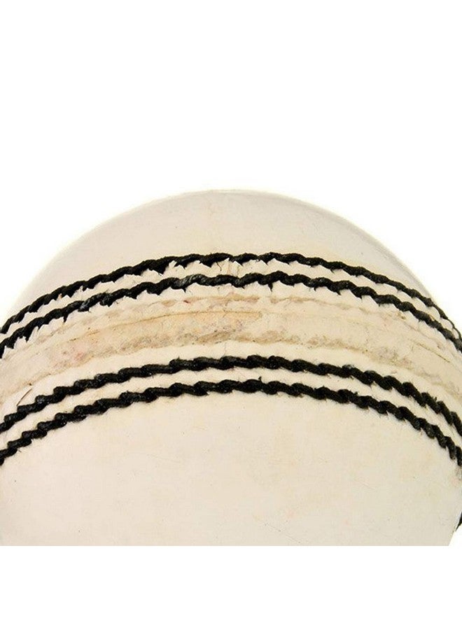 SG Club Leather Ball, Four Pitch (White) Standard Size, cricket - Image 4