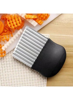 Strong Crinkle Cutter Heavy Duty French Fry Knife Thicken Stainless Steel Wavy Chopper Black Handle Durable Slicer for Potato （2 pcs） - pzsku/Z0FDFB7ED2293BCC3C047Z/45/_/1740831165/ffb61846-1e56-421d-bbf0-48773b2dadd1