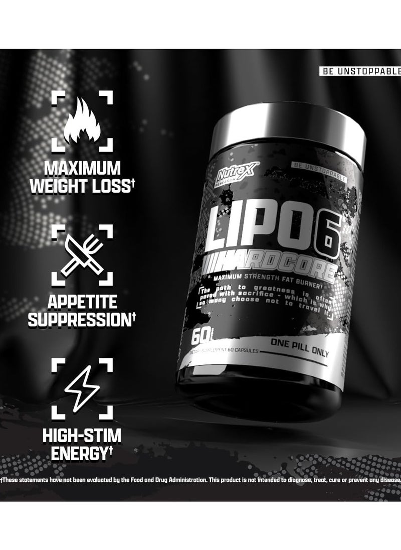 Nutrex Research Lipo 6 Hardcore 60 Capsule  - Image 2