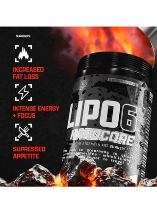 Lipo 6 Hardcore Maximum Fat Burner, Helps Reduce Appetite And Cravings, Fires Up Metabolism, 60 Capsules - view 4