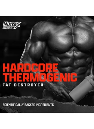 Lipo 6 Hardcore Maximum Fat Burner, Helps Reduce Appetite And Cravings, Fires Up Metabolism, 60 Capsules - view 5