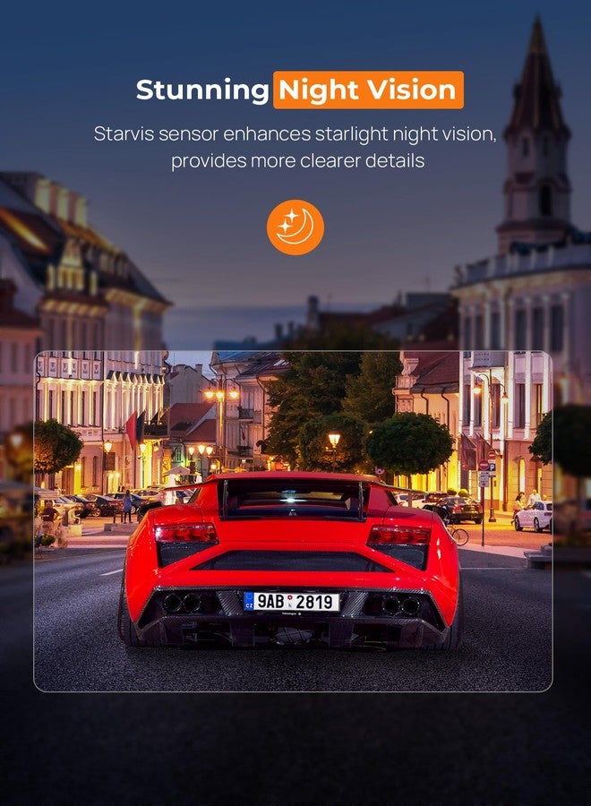 E-YEEGER Dash Cam, 2.5K WiFi Dash Camera for Cars, E-YEEGER Mini Dashcam with App, Front Car Camera, G-Sensor, Loop Recording, Night Vision, 24H Parking Mode, 32G SD Card Included, Support 256GB Max - Image 4