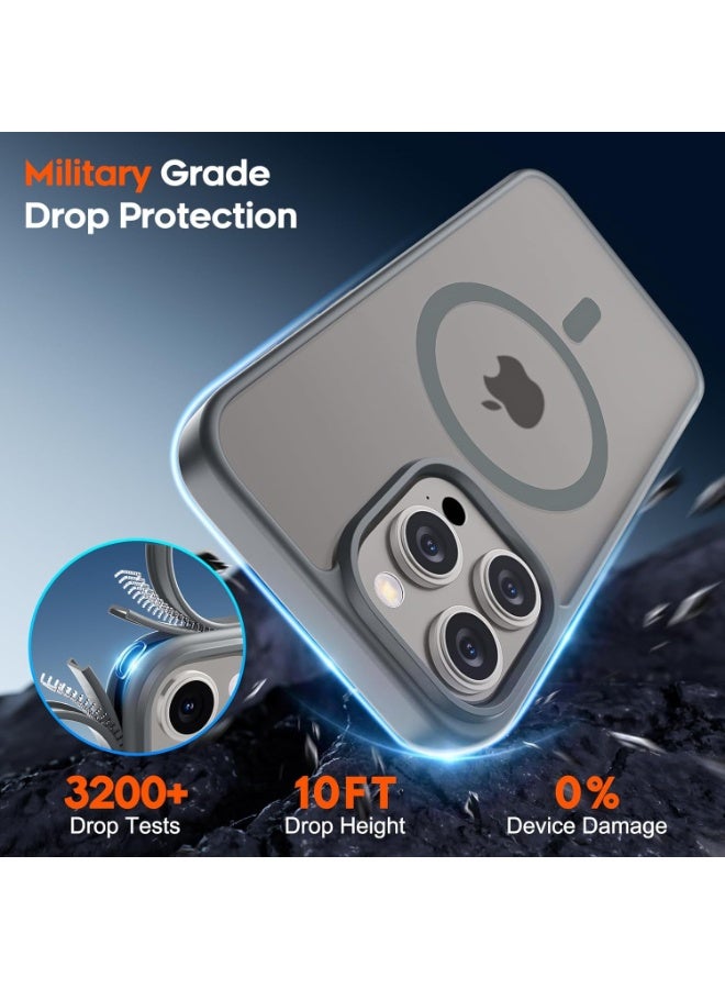 Magnetic Case for Iphone 11 Pro max Case [Compatible with wireless charging] [Shockproof Military Grade], Transparent Back Slim Bumper Cover Phone Case for iphone 11 pro max  (black) - Image 3