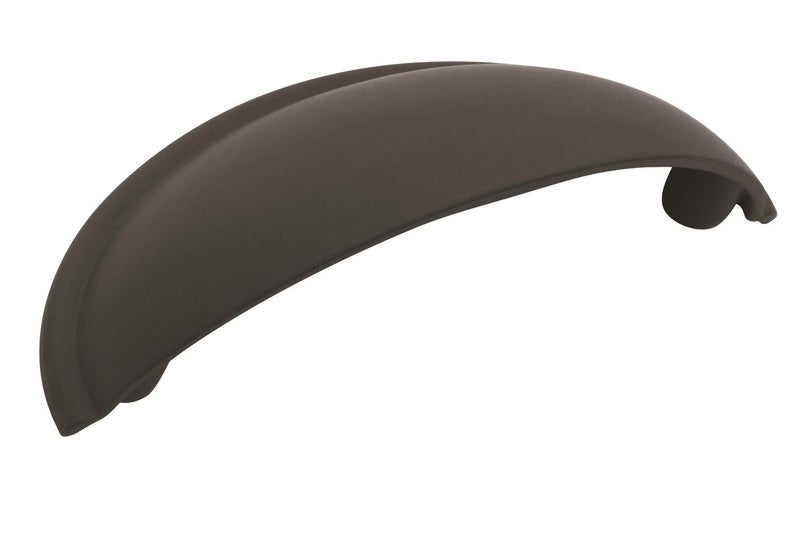 Amerock Cabinet Cup Pull Matte Black 212 inch 64 mm Center to Center Cup Pulls 1 Pack Drawer Pull Drawer Handle Cabinet Hardware