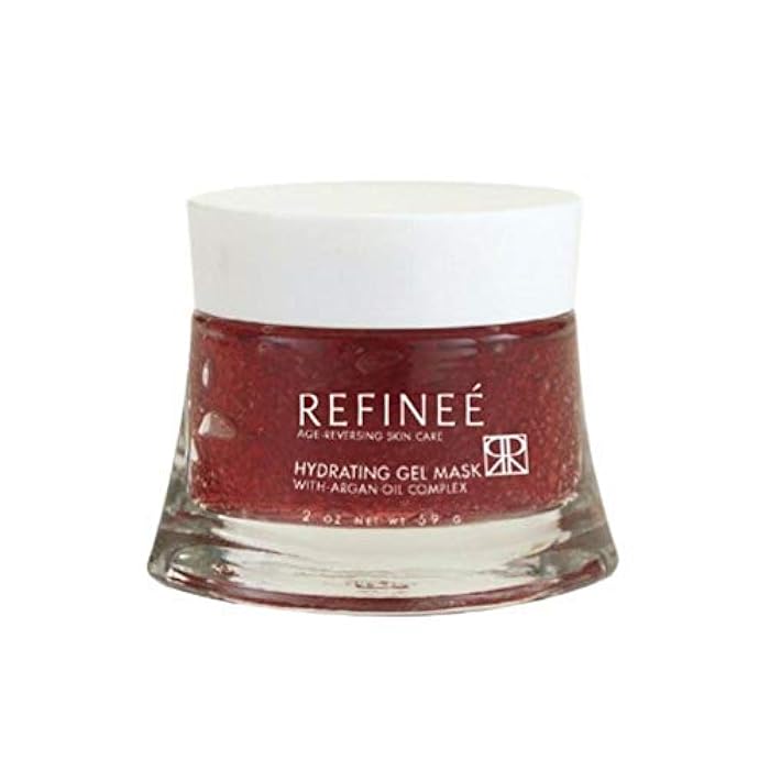 Refinee Hydrating & Repairing Gel Face Mask with Argan Oil for Dry & Damaged Skin 2oz - Image 1