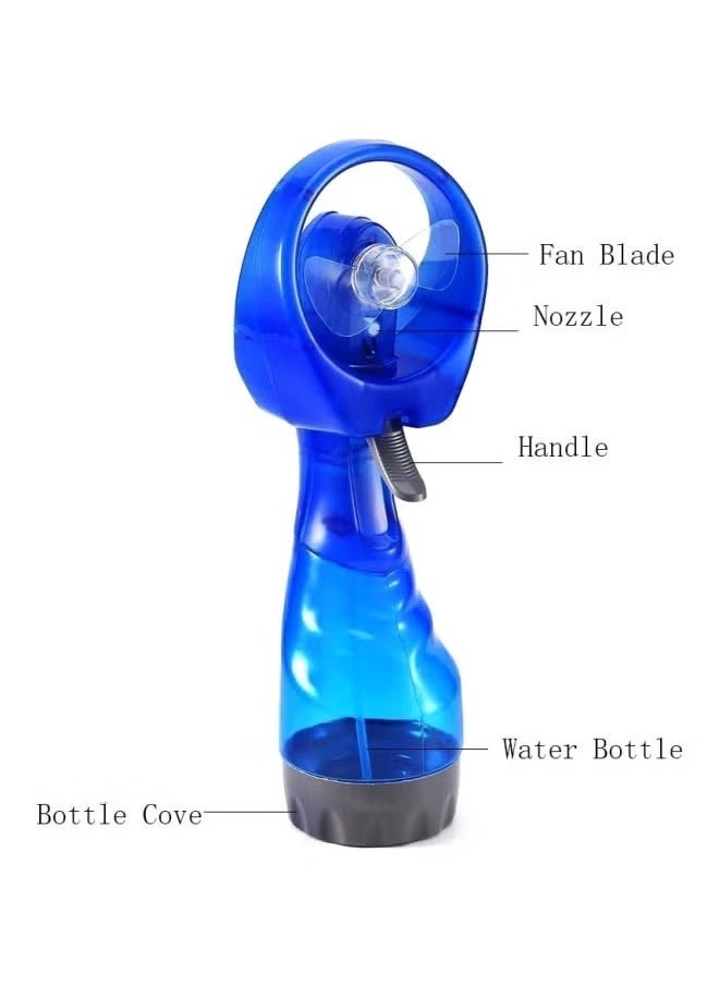 B&D Cooling fan with water spray, battery-operated, ideal for use during Hajj or Umrah, outdoor activities, sports, events, Multiple colors  - Image 2