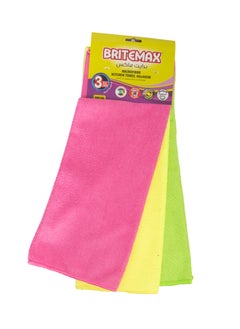 Homeway BM168 BriteMax Microfiber 3-Pack Kitchen Towel – Absorbent and Durable 