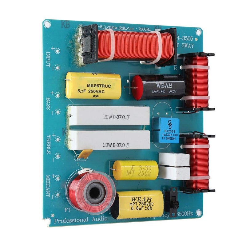 ZERONE زيرون WEAH-3505 مكبر صوت 300 واط مقسم تردد الصوت 3 طرق فلاتر تقاطع مع تريبل وباس قابلين للتعديل - Image 2