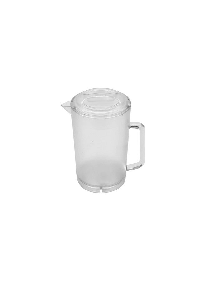 Get G.E.T. P-3064-1-CL-EC Heavy-Duty Shatterproof Plastic 2 Quart Pitcher with Lid, BPA Free (64 Ounce), Clear - Image 1