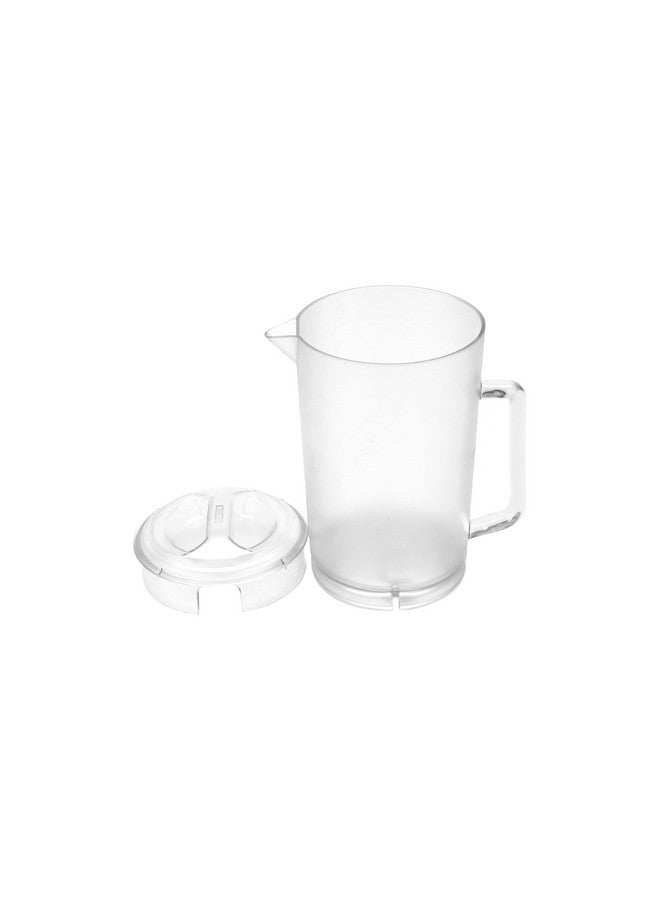 Get G.E.T. P-3064-1-CL-EC Heavy-Duty Shatterproof Plastic 2 Quart Pitcher with Lid, BPA Free (64 Ounce), Clear - Image 3