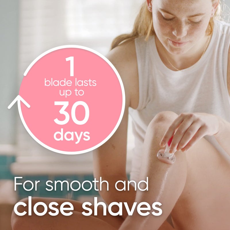 Gillette Venus Mini comfortGlide White Tea Razors for Women, Includes 1 Mini Handle + 3 Refills + 1 Case - Image 3