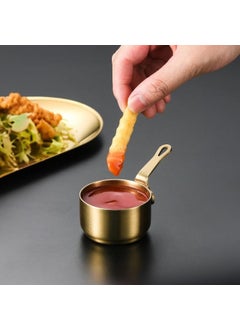 Weather Forecast وعاء صلصة ذهبي من الفولاذ 304 سعة 60 مل لوجبة الإفطار مع الكاتشب والمايونيز رقم CIN632SR  - Image 3