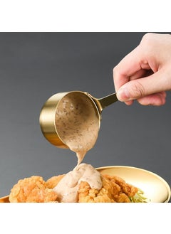 Weather Forecast وعاء صلصة ذهبي من الفولاذ 304 سعة 60 مل لوجبة الإفطار مع الكاتشب والمايونيز رقم CIN632SR  - Image 2