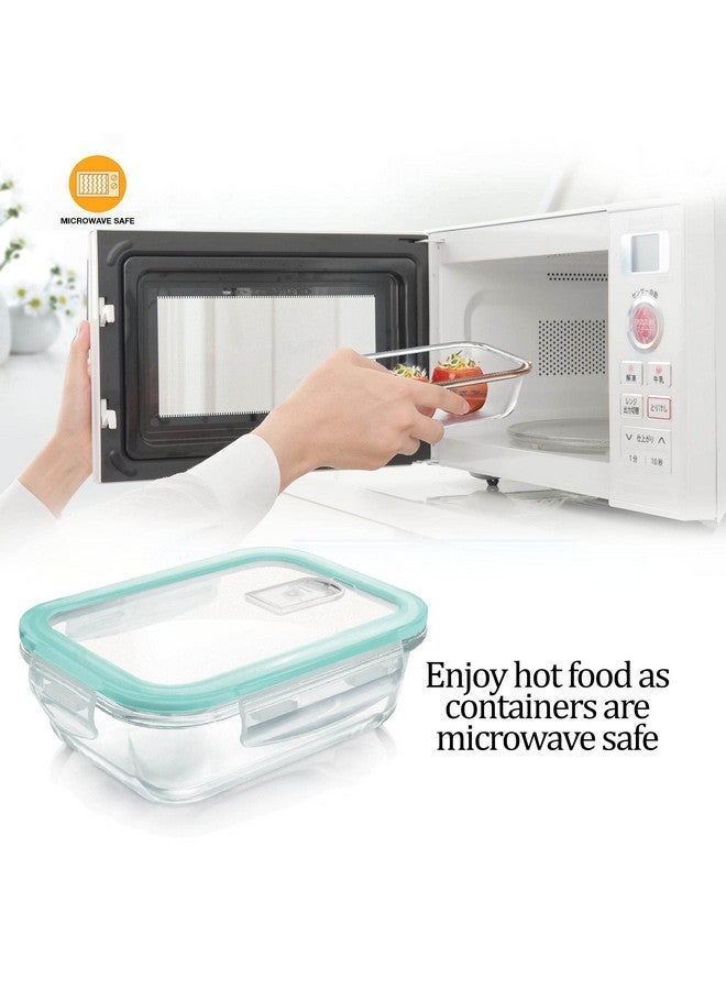 Treo by Milton Hi Borosilicate Clip Fresh Rectangular Container, 1000 ml, 1 Piece, Transparent (CGWFFGF081ASSR0018) (Glass) - Image 2