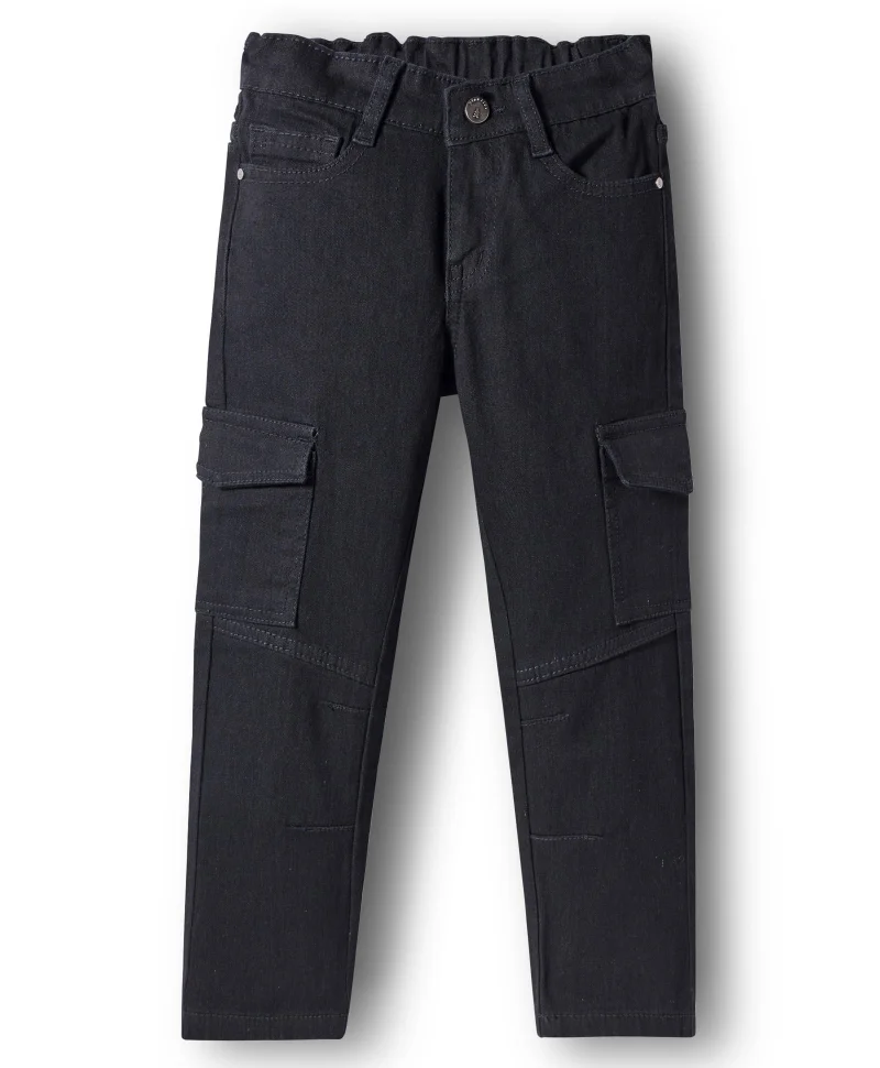 Pine Kids Pine Kids Woven Full Length Washed Denim Jeans - Black