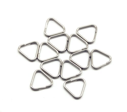 HITHUT 12pcs Camera Accessory Kit Stainless Steel Eyelet Split Lug Triangle Strap Hook for DSLR RF Mirrorless Cameras - Image 1