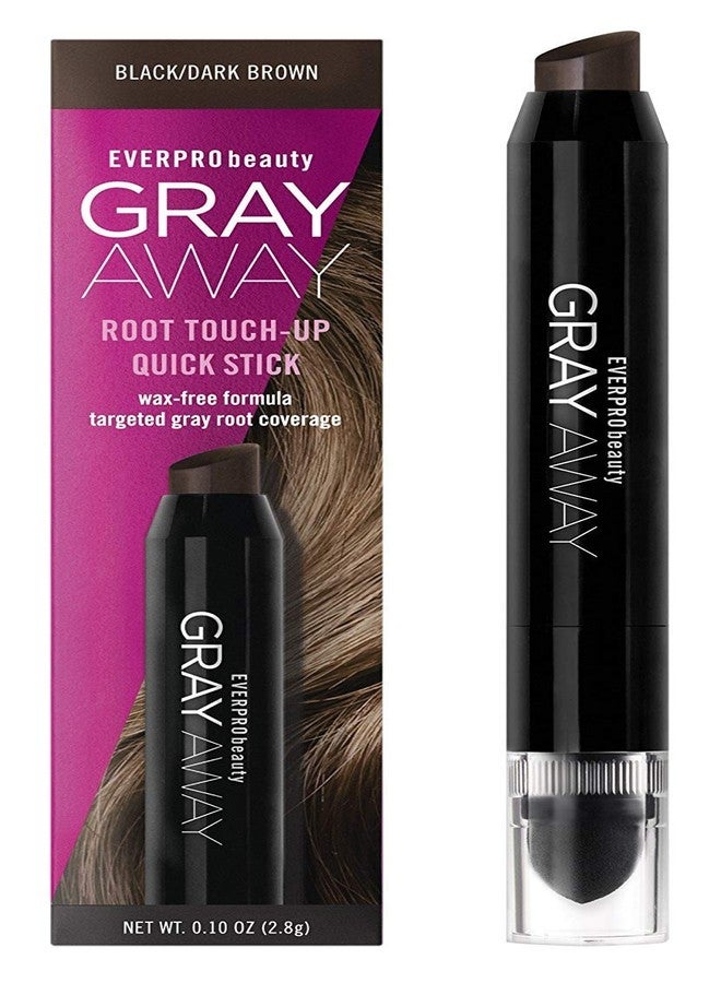 Everpro Gray Away Root Touchup Quick Stick Black/Dark Brown 0.10 Ounce (3ml) (6 Pack) - Image 2