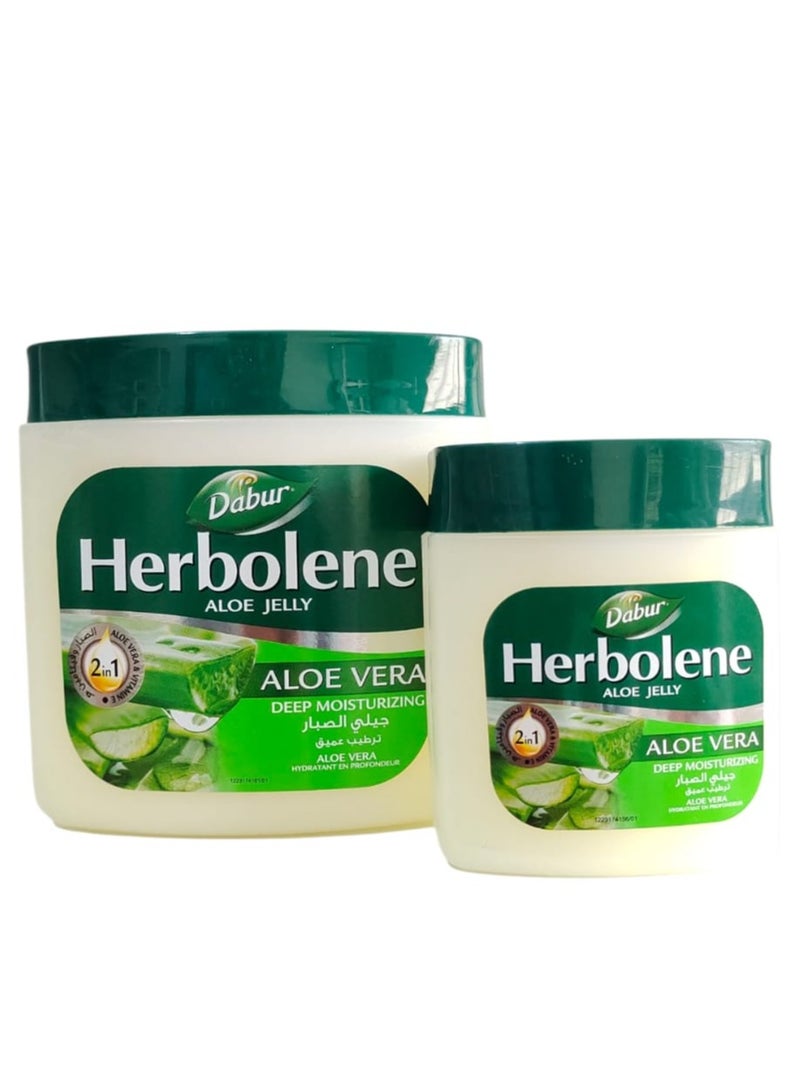 دابر طقم فازلين هيربولين مكون من عبوتين بحجم 425 مل + 115 مل