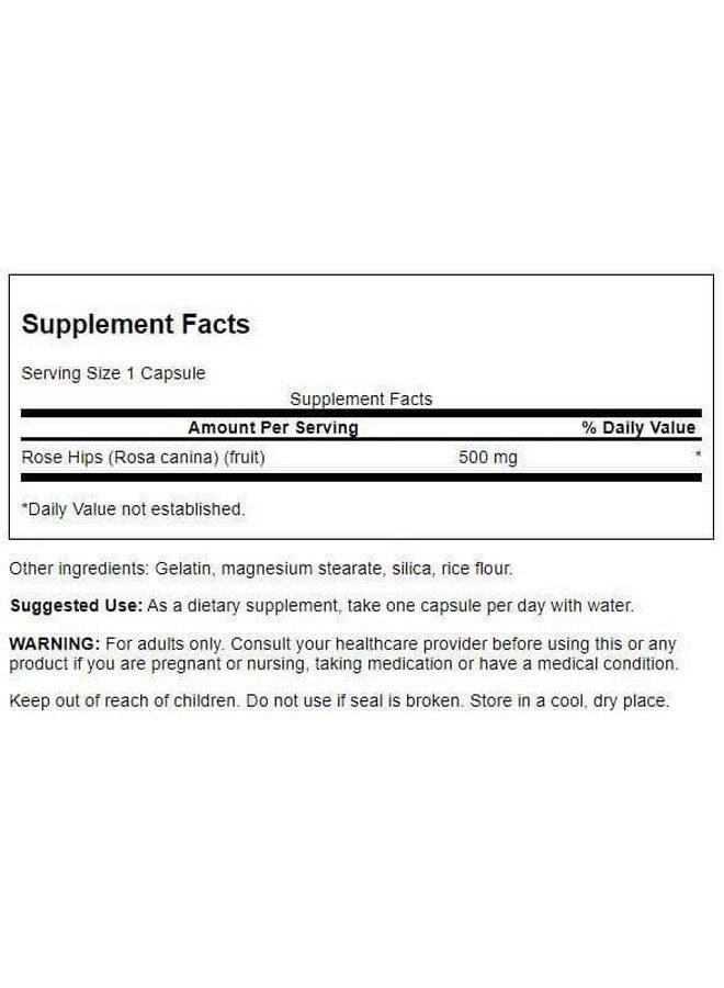 Swanson Rose HIPS - Herbal Supplement Promoting Immune System Health & Healthy Weight Support - (120 Capsules, 500mg Each) (2 Pack) - Image 3