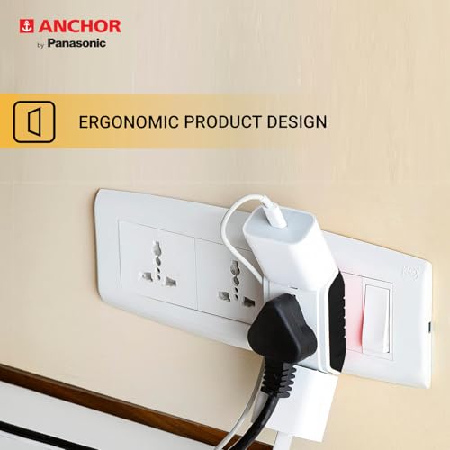 ANCHOR 6A 3 Pin Multi Plug Socket Travel Adapter with Universal Socket, 3 Pin Multi Plug Extension Socket (White - PK3) - Image 5