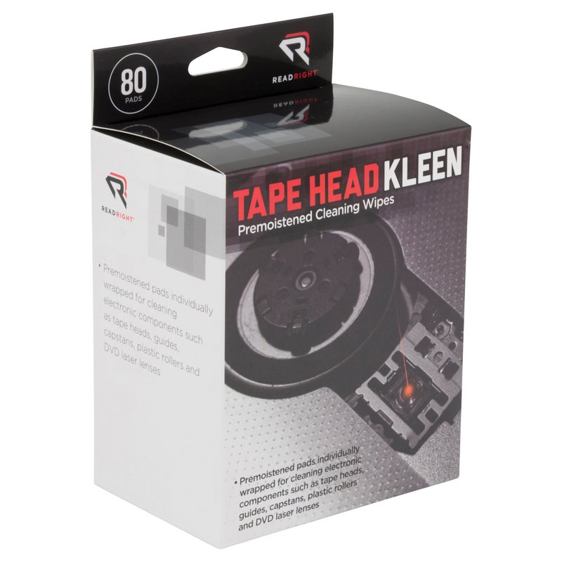 Read Right وسادات تنظيف رأس الشريط Read Right Tape Head Kleen، 80 وسادة لكل صندوق (RR1301) - Image 3