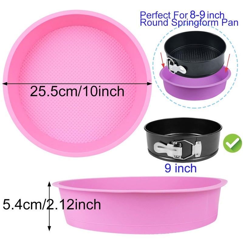 Pkeafc 3 Pack Cheesecake Pan Protector Water Bath Protector For 9Inch And 9.5Inch Round Springform Pan Preventing Water From Entering The Spring Form Pans Protectors - Image 2