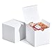 MESHA 4x4x4 White Gift Boxes 50 PC Bulk Small Gift Box with Lids Kraft Paper Boxes for Presents White Bridesmaid Proposal Box for Packaging - Image 1