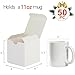 MESHA 4x4x4 White Gift Boxes 50 PC Bulk Small Gift Box with Lids Kraft Paper Boxes for Presents White Bridesmaid Proposal Box for Packaging - Image 4