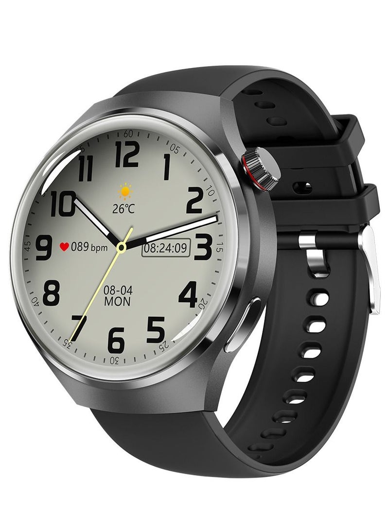 gejian Watch 4 Smart Watch 1.53-inch Large Screen Smart Heart Rate and Sleep Bluetooth Fitness Watch Smart Call Tracker Watch  - Image 1