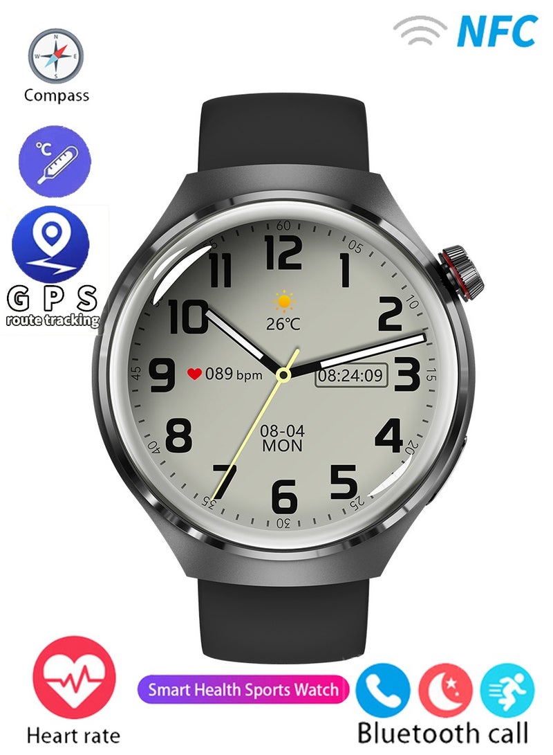 gejian Watch 4 Smart Watch 1.53-inch Large Screen Smart Heart Rate and Sleep Bluetooth Fitness Watch Smart Call Tracker Watch  - Image 2