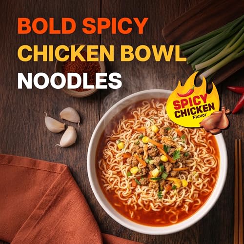 Nongshim Spicy Chicken Noodle Soup Bowl Soup Mix 6 Pack KoreanStyle Ramen Noodle Instant Soup Microwaveable - Image 5