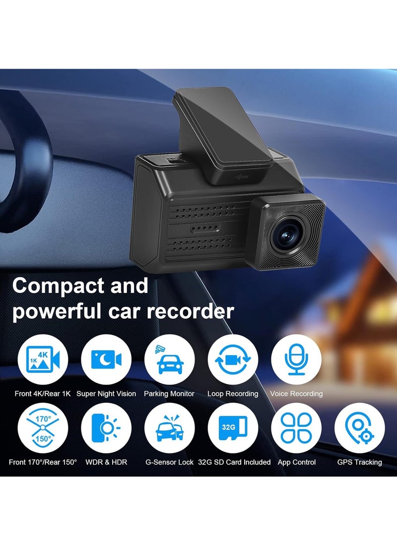 Dash Cam Front And Rear Dual Dash Cam 64gb Sd Card Wide Angle Built In Wifi Dual Dash Camera With Night Vision G Sensor Loop Recording Voice Control 24h Parking Monitor - pzsku/Z0FE0FF047B96F223C004Z/45/_/1716194664/6aeec6b2-74d5-49c6-ad21-79eddc2afc92