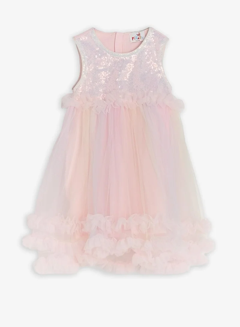 Pinata Sequin Bow Occasion Dress