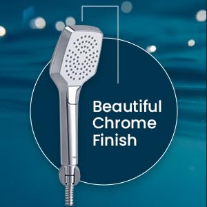 Mila India MILA Vista Hand Shower MBHC0201CM Hand Shower with Chrome Hand Shower Multi Function Inner Spray1st Outer Spray 1st 2nd outer SprayFull Spray 96 92mm Hose 15 metres - Image 2