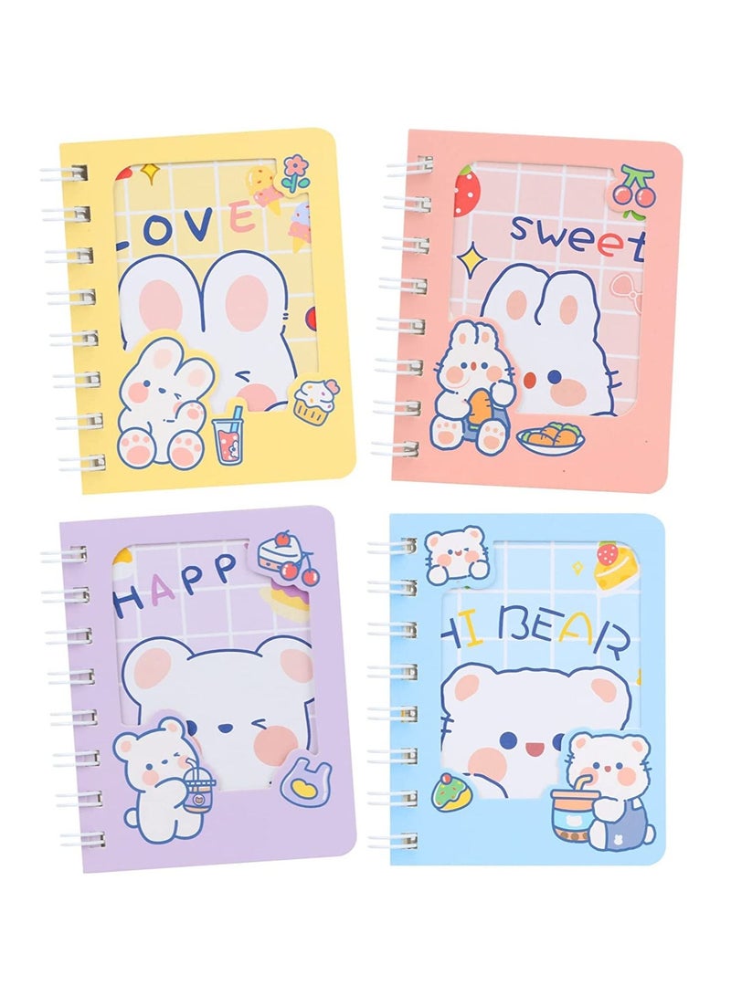 KASTWAVE Funny Bear Ears Notebook, KASTWAVE Kawaii Small Teddy Bear Rabbit Notepad Journal, Girls Diary, School Composition Book, Birthday Party Supplies - Image 1