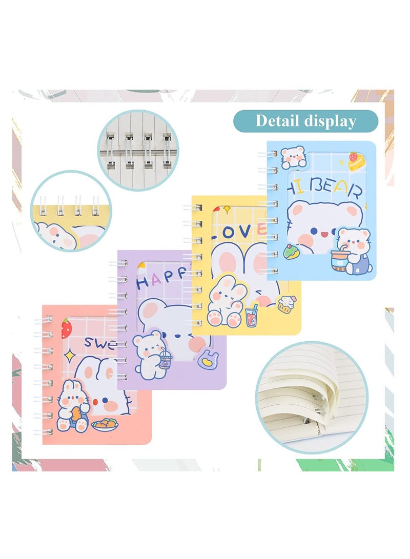 KASTWAVE Funny Bear Ears Notebook, KASTWAVE Kawaii Small Teddy Bear Rabbit Notepad Journal, Girls Diary, School Composition Book, Birthday Party Supplies - Image 2