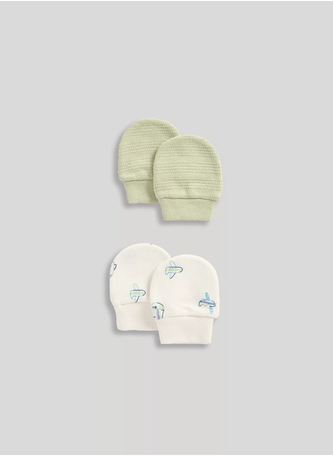 mothercare Baby Mittens - 2 Pack  - Image 1