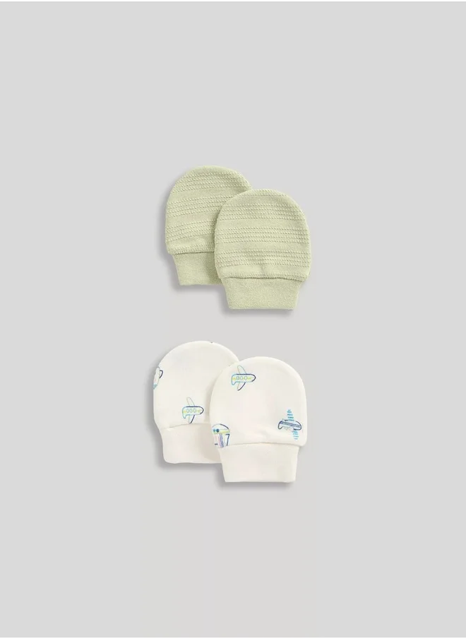 mothercare Baby Mittens - 2 Pack